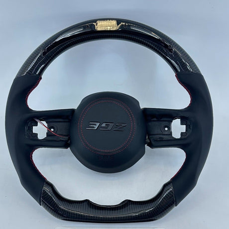 2019-2026+ Jeep Wrangler JL Gladiator JT Custom Carbon Fiber Steering Wheel - AutoLEDTech.com