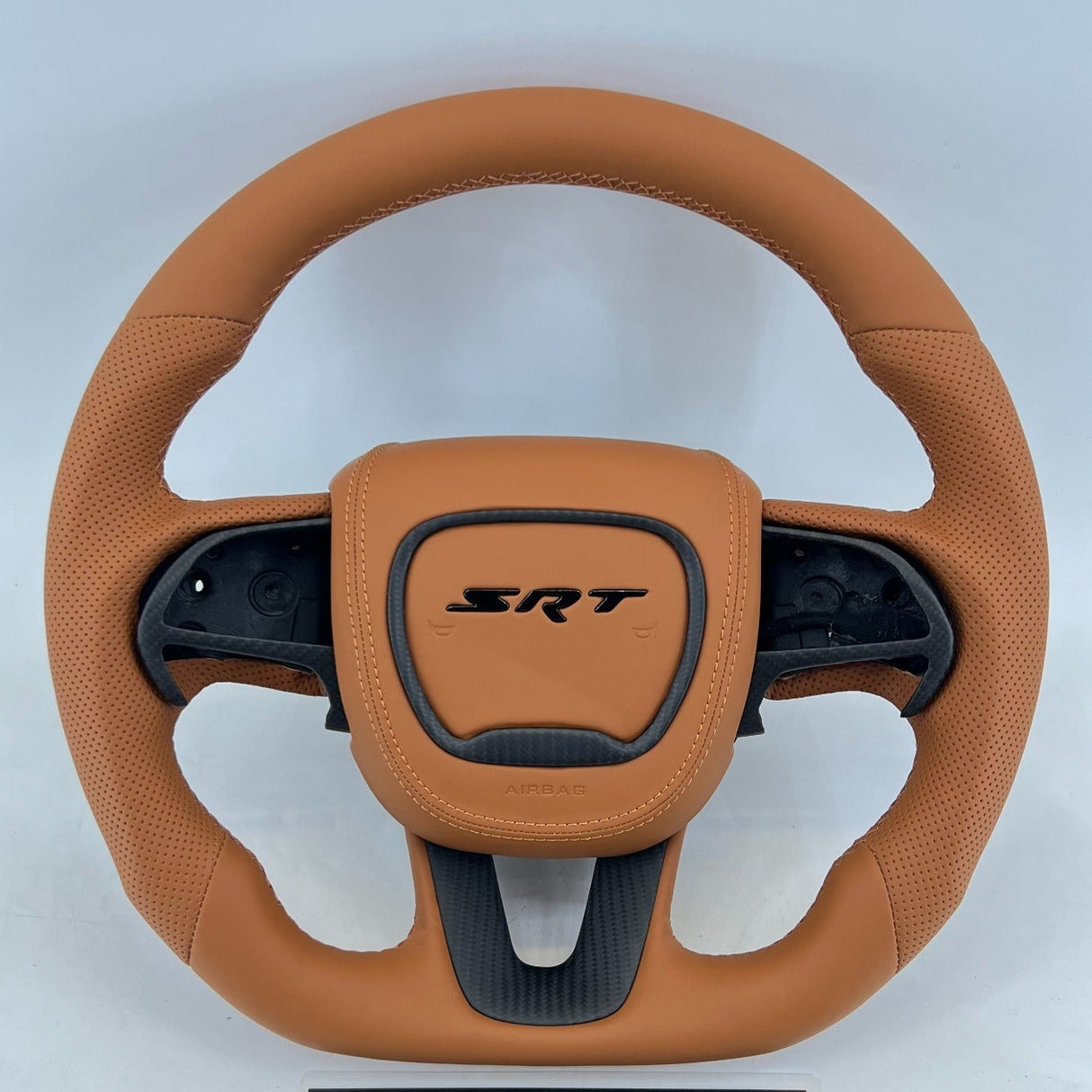 2015-2023 Dodge Charger Challenger Custom Carbon Fiber LED Steering Wheel - AutoLEDTech.com