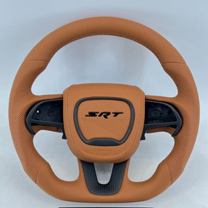 2015-2023 Dodge Charger Challenger Custom Carbon Fiber LED Steering Wheel - AutoLEDTech.com