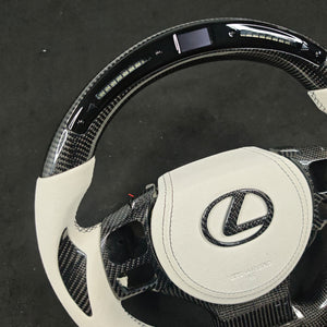 2014-2026 Lexus IS RC Custom Carbon Fiber Steering Wheel w/ LED RPM Display - AutoLEDTech.com