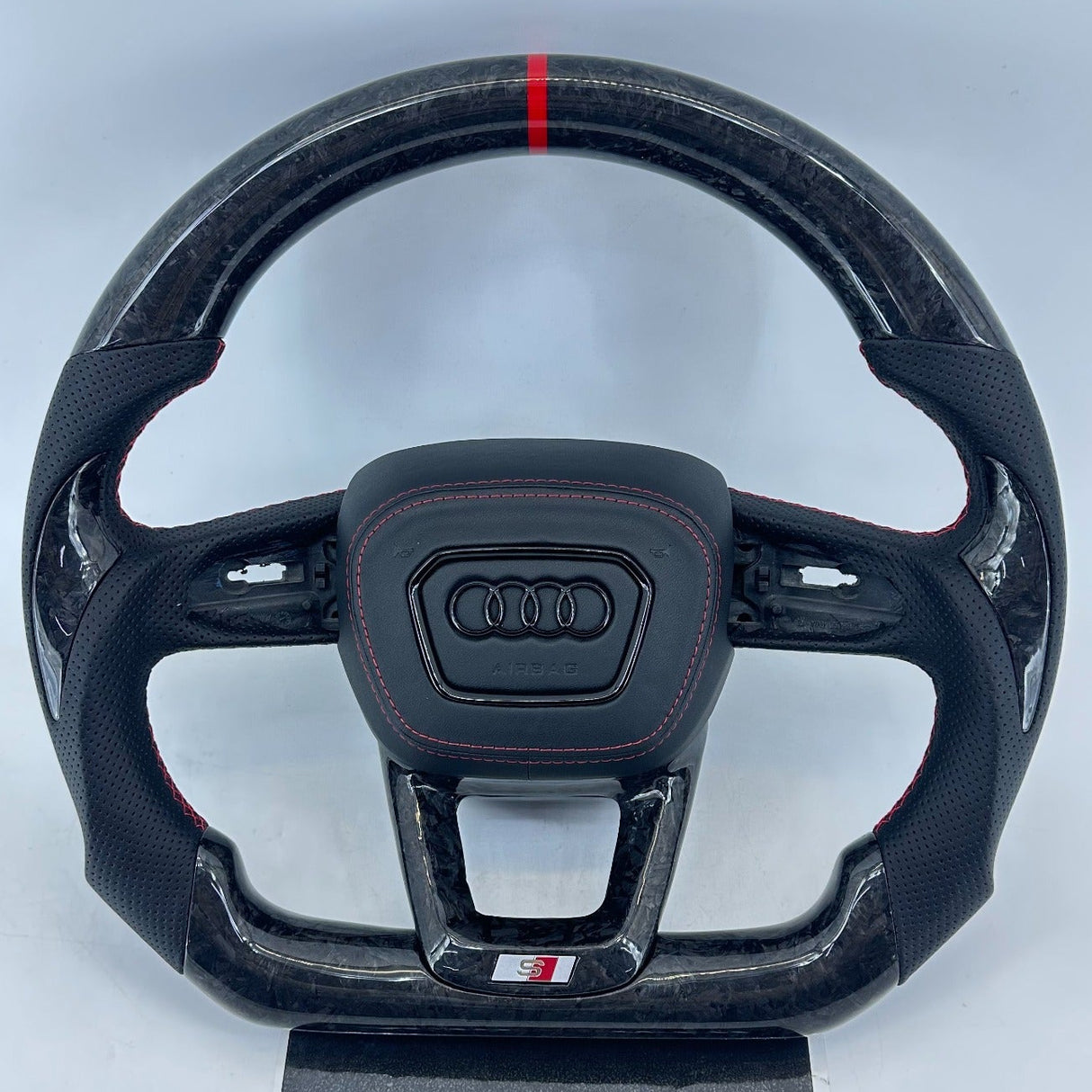 2015-2026+ Audi Q3/Q5/Q7/Q8 Custom Carbon Fiber Steering Wheel - AutoLEDTech.com