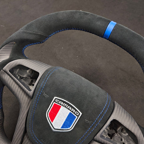 2012-2015 Chevrolet Camaro Custom Carbon Fiber Steering Wheel - AutoLEDTech.com