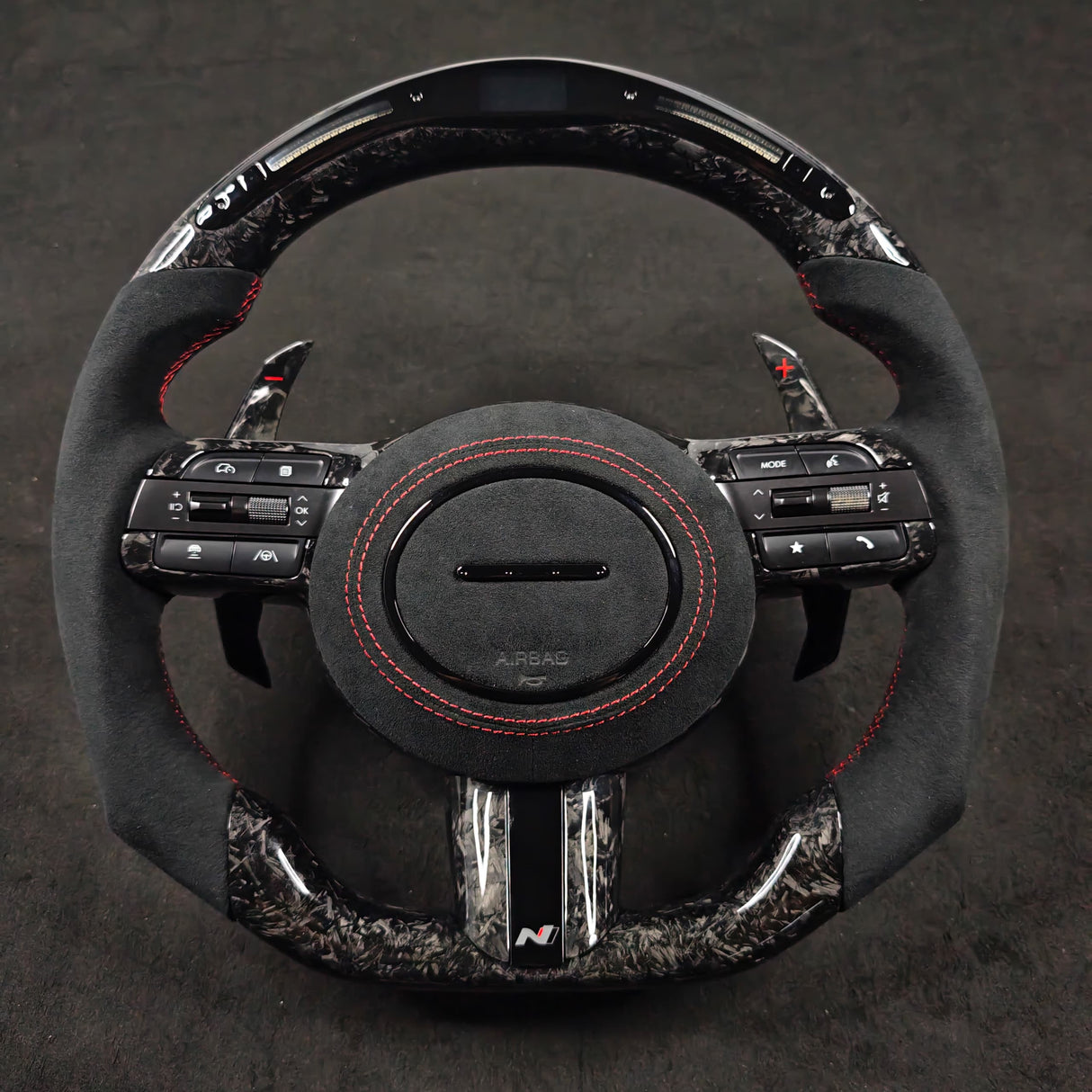 2019-2023 Hyundai Sonata Custom Carbon Fiber Steering Wheel - AutoLEDTech.com
