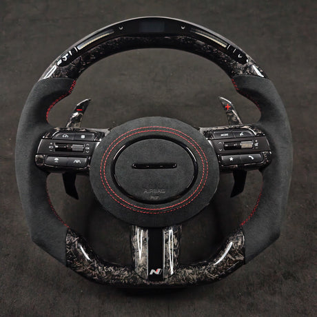 2019-2023 Hyundai Sonata Custom Carbon Fiber Steering Wheel - AutoLEDTech.com