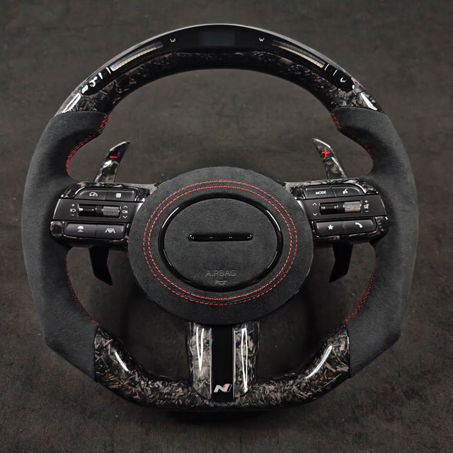 2019-2023 Hyundai Sonata Custom Carbon Fiber Steering Wheel - AutoLEDTech.com