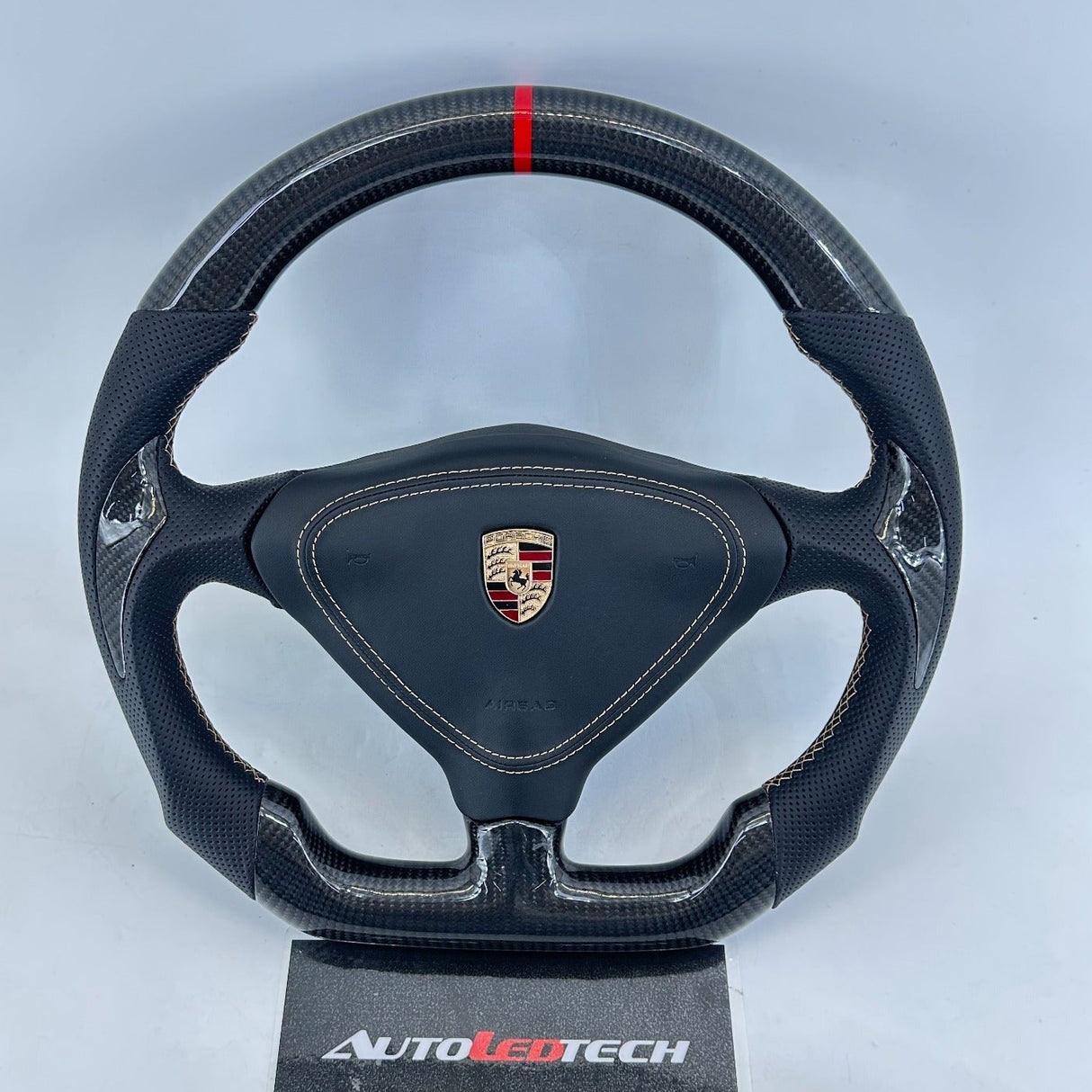 1995-2005 Porsche 996 993 986 Custom Carbon Fiber Steering Wheel - AutoLEDTech.com