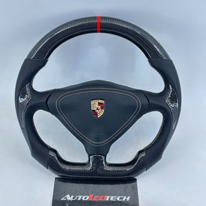 1995-2005 Porsche 996 993 986 Custom Carbon Fiber Steering Wheel - AutoLEDTech.com