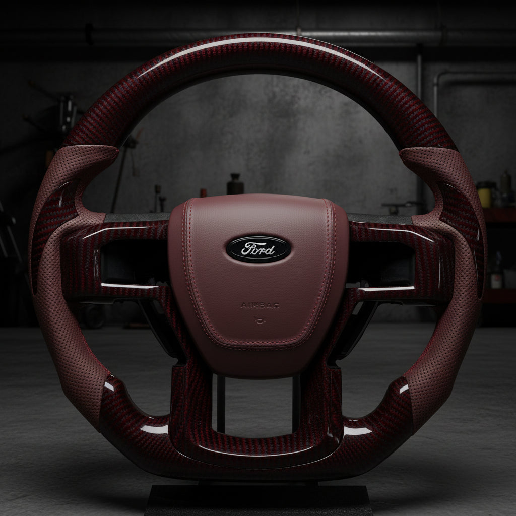 2017-2022 Ford Super Duty F250 Custom Carbon Fiber Steering Wheel