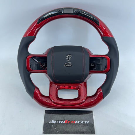 2021-2027+ Ford F150 & Raptor Custom Carbon Fiber LED Steering Wheel - AutoLEDTech.com