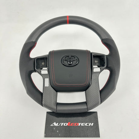 2010-2024 Toyota Tacoma 4Runner Tundra Custom Carbon Fiber Steering Wheel - AutoLEDTech.com