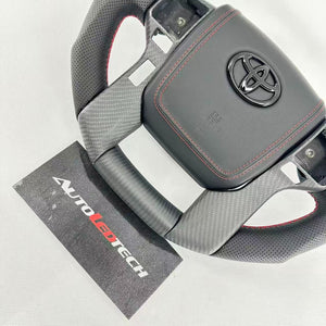 2010-2024 Toyota Tacoma 4Runner Tundra Custom Carbon Fiber Steering Wheel - AutoLEDTech.com