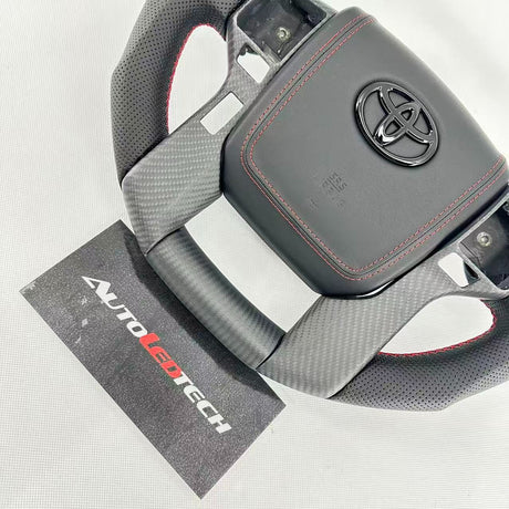2010-2024 Toyota Tacoma 4Runner Tundra Custom Carbon Fiber Steering Wheel - AutoLEDTech.com