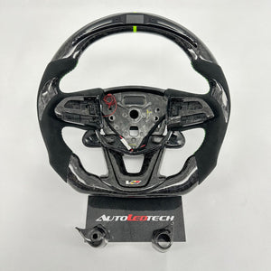 2020-2026+ Cadillac CT4/CT5 Blackwing Carbon Fiber LED Steering Wheel - AutoLEDTech.com