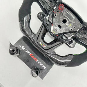 2020-2026+ Cadillac CT4/CT5 Blackwing Carbon Fiber LED Steering Wheel - AutoLEDTech.com
