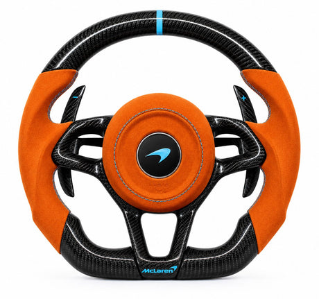 Mclaren MP4-12C 570S 600LT 675LT Custom Carbon Fiber Steering Wheel - AutoLEDTech.com