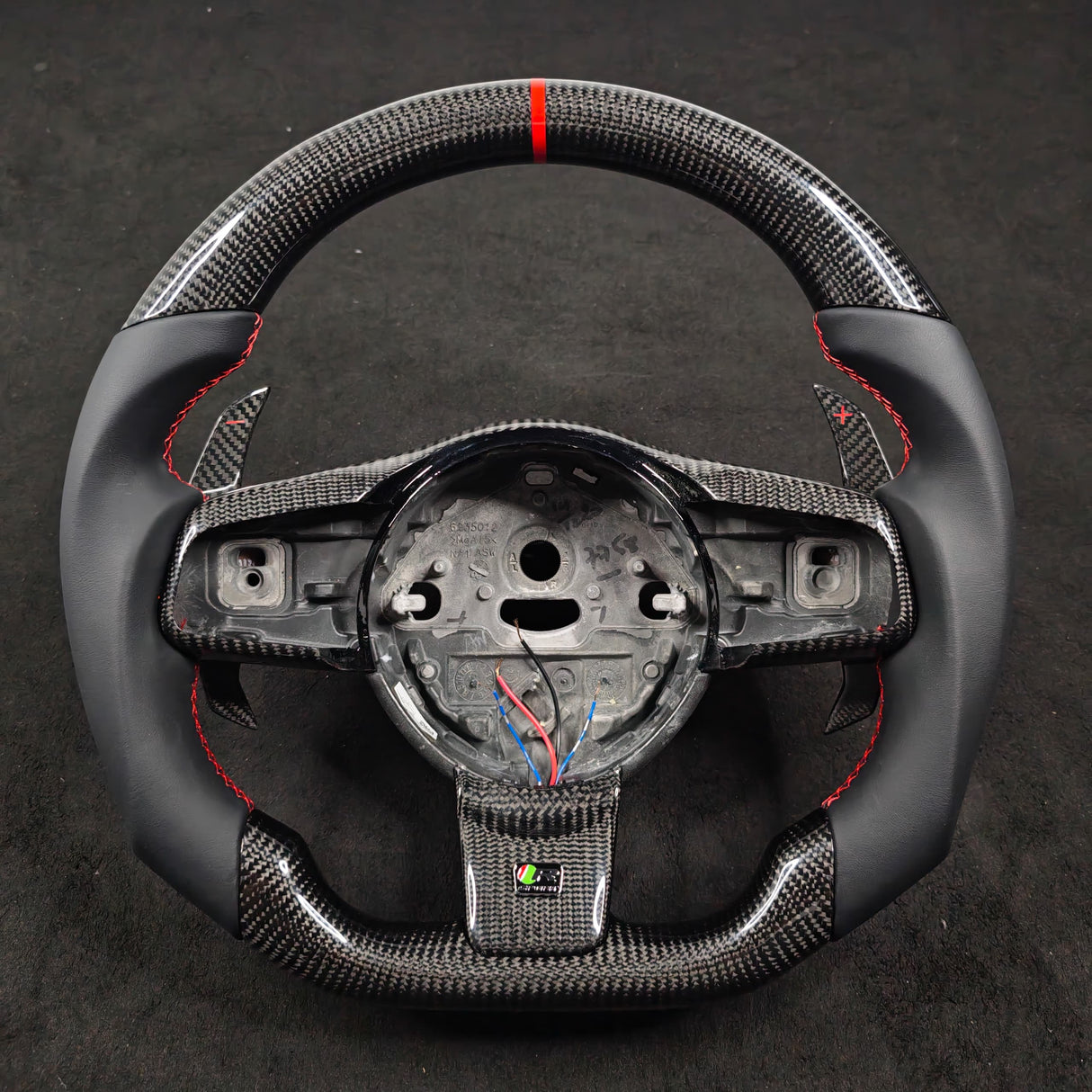 2014-2027+ Jaguar F-Type F-Pace Custom Carbon Fiber Steering Wheel - AutoLEDTech.com