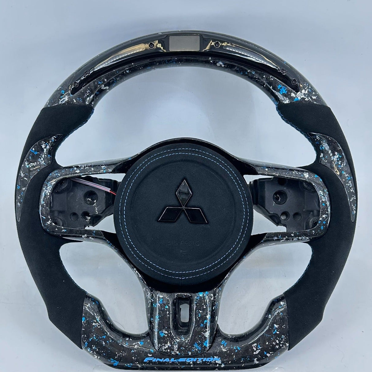 Mitsubishi Lancer Evo X Custom Carbon Fiber Steering Wheel - AutoLEDTech.com