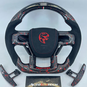 2015-2020 Ford F150 & Raptor Custom Carbon Fiber LED Steering Wheel - AutoLEDTech.com