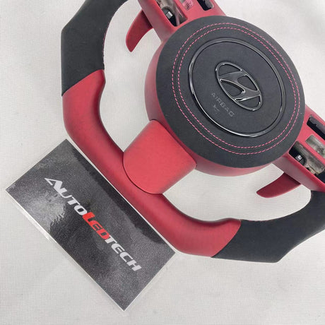 2024-2026+ Hyundai Sonata Custom Carbon Fiber Steering Wheel - AutoLEDTech.com