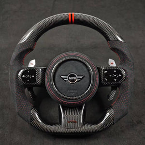 2022+ MINI Cooper F56 Custom Carbon Fiber LED Steering Wheel