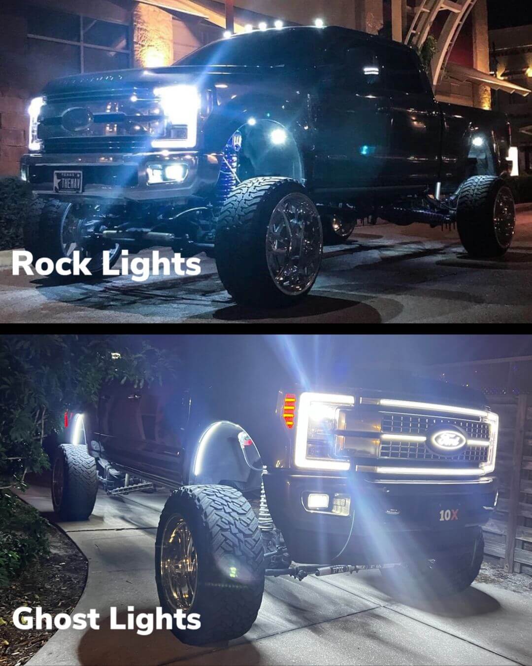 White or RGBW LED Fender Well Arch Lights Kit