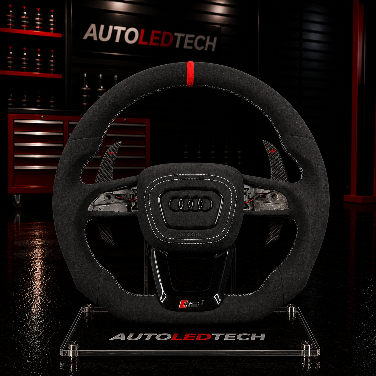 2019-2027+ Audi C8 A6/S6/RS6 A7/S7/RS7 Custom Carbon Fiber LED Steering Wheel
