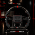 2019-2027+ Audi C8 A6/S6/RS6 A7/S7/RS7 Custom Carbon Fiber LED Steering Wheel - AutoLEDTech.com