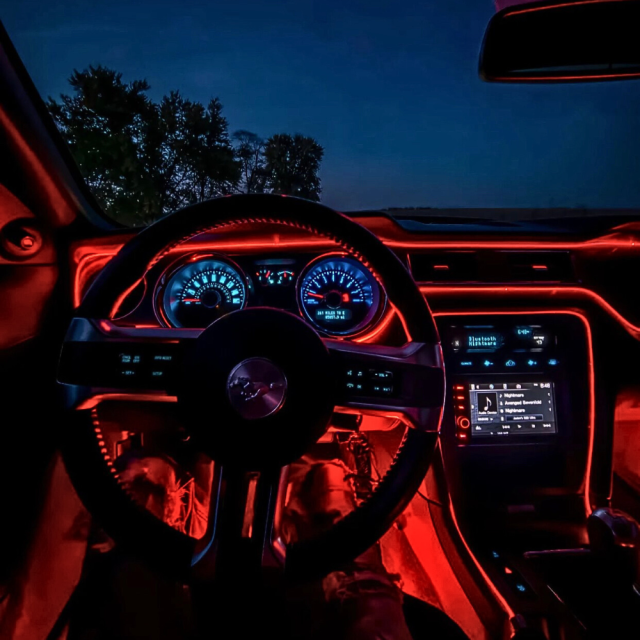 BF 6-Piece RGB Interior Dash Trim Ambient Lighting Kit - AutoLEDTech.com
