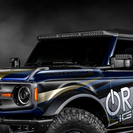 Close-up of ORACLE Roof LED Light Bar on Ford Bronco - AutoLEDTech.com
