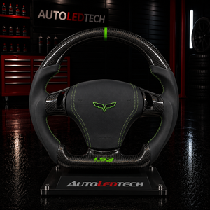 2006-2013 C6 Corvette Custom Carbon Fiber Steering Wheel - AutoLEDTech.com