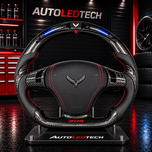 2006-2013 C6 Corvette Custom Carbon Fiber Steering Wheel - AutoLEDTech.com
