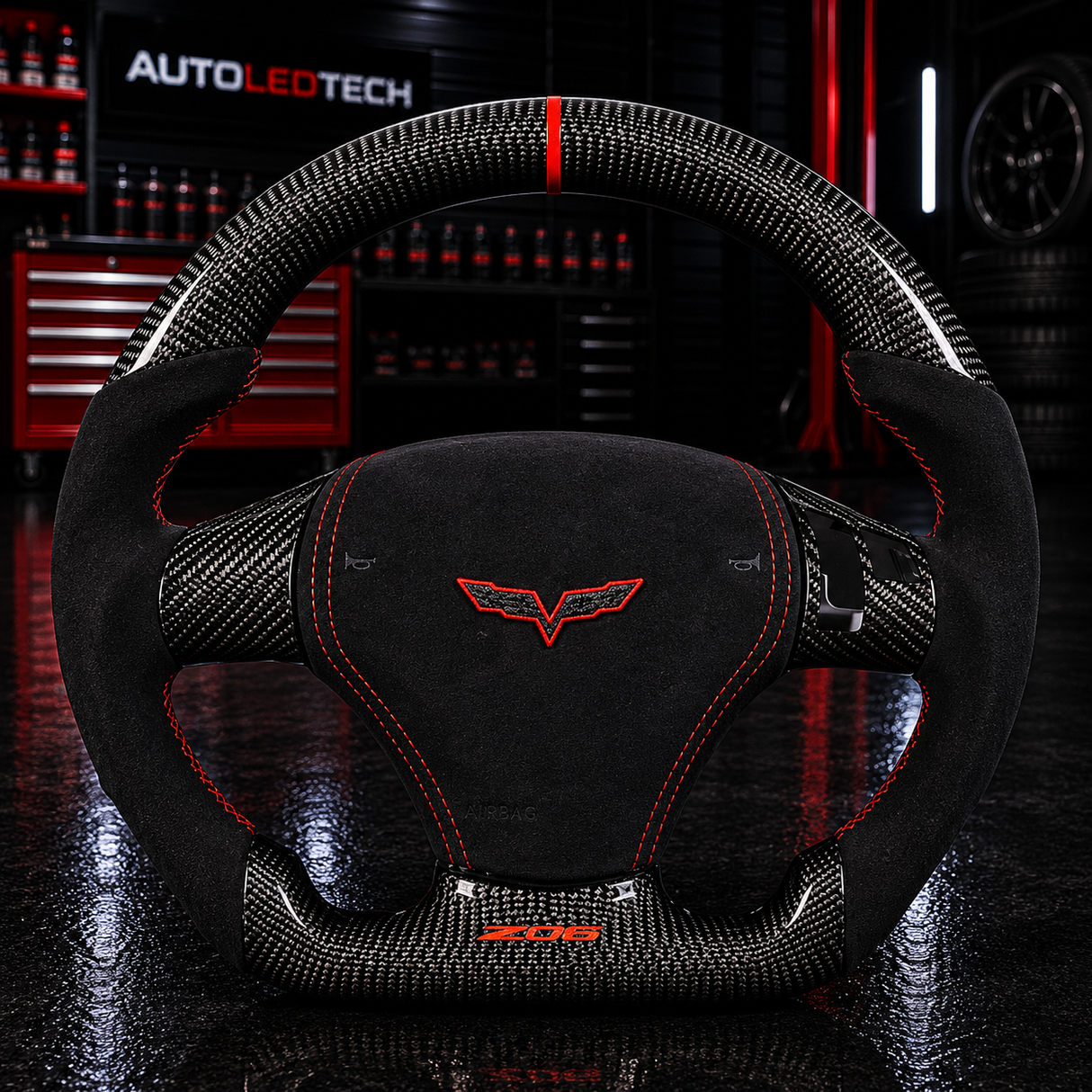 2006-2013 C6 Corvette Custom Carbon Fiber Steering Wheel