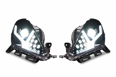 2014-2019 Chevrolet C7 Corvette LED DRL Projector Headlights - Aventador Style LED headlight kit AutoLEDTech Oracle Lighting Trendz Flow Series RGBHaloKits OneUpLighting Morimoto