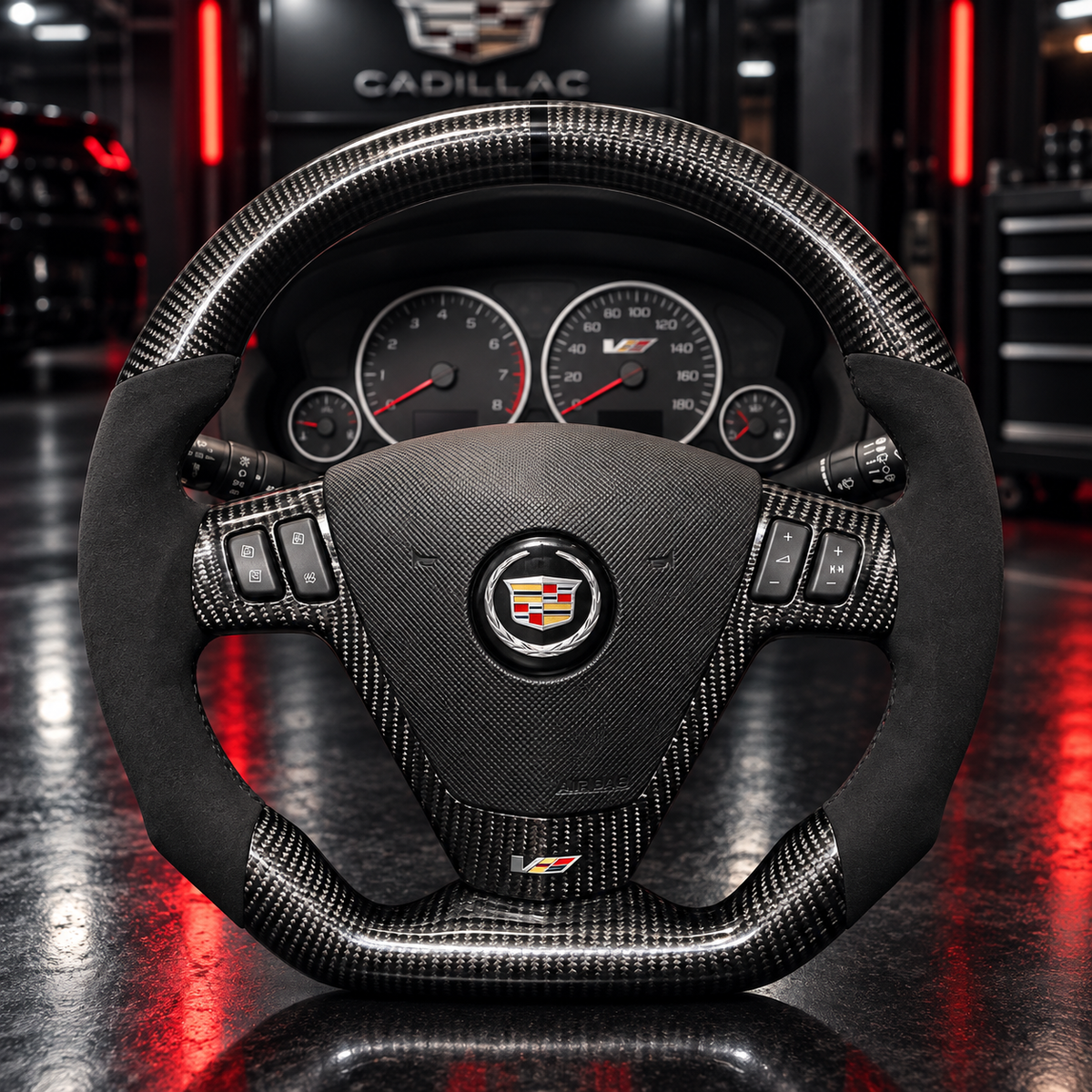 2003-2007 Cadillac CTS XLR STS Carbon Fiber Steering Wheel
