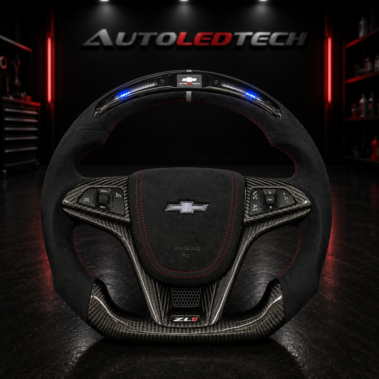 2012-2015 Chevrolet Camaro Custom Carbon Fiber Steering Wheel