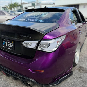 2014-2017 Infiniti Q50 Chrome Black Red Clear Lens Tail Lights