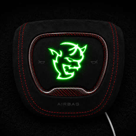 Dodge SRT Demon RGB LED Custom Airbag Cover - AutoLEDTech.com