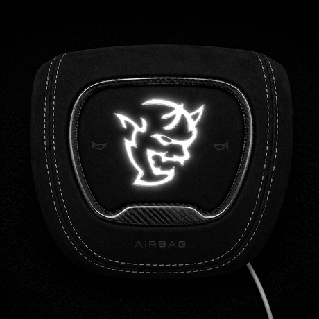 Dodge SRT Demon RGB LED Custom Airbag Cover - AutoLEDTech.com