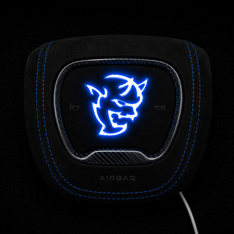 Dodge SRT Demon RGB LED Custom Airbag Cover - AutoLEDTech.com