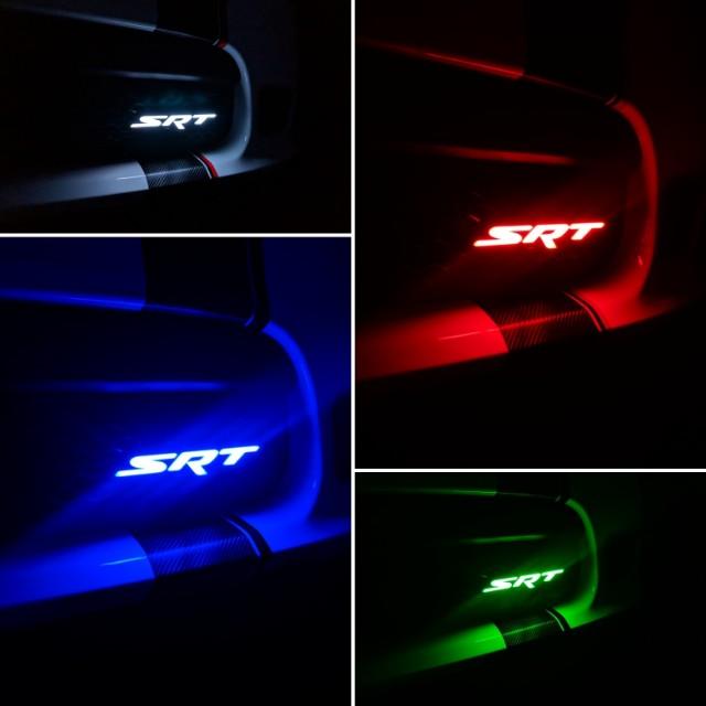 Dodge SRT RGBW Flow Series LED Badge Emblem Logo - AutoLEDTech.com