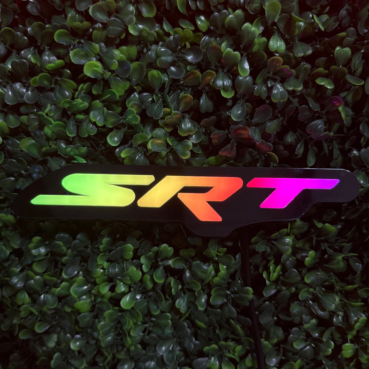 Dodge SRT RGBW Flow Series LED Badge Emblem Logo - AutoLEDTech.com