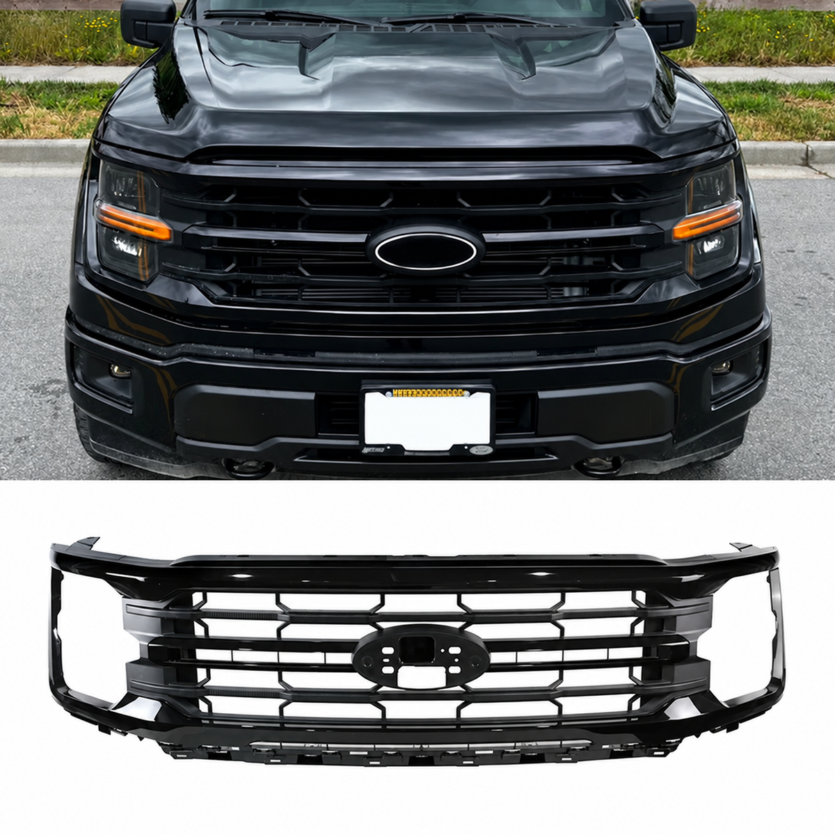 2024-2027+ Ford F150 XL XLT STX Grill (Painted)
