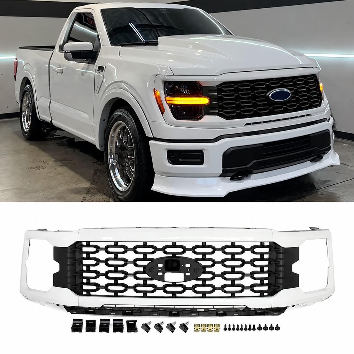 2024-2027+ Ford F150 XL XLT STX Grill (Painted)