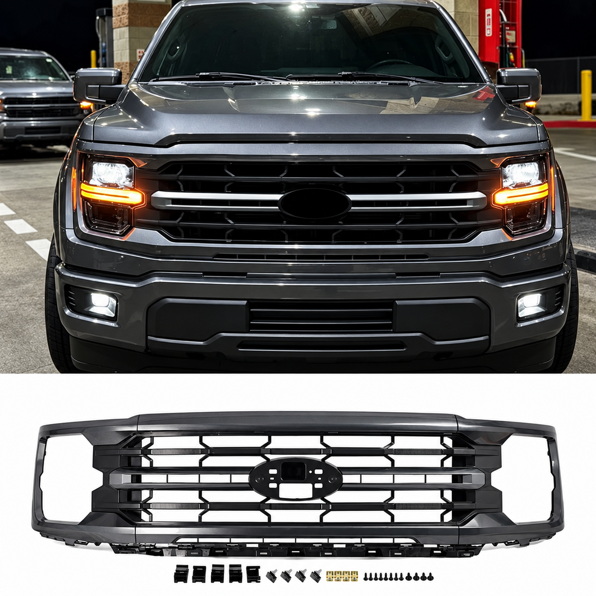 2024-2027+ Ford F150 XL XLT STX Grill (Painted)