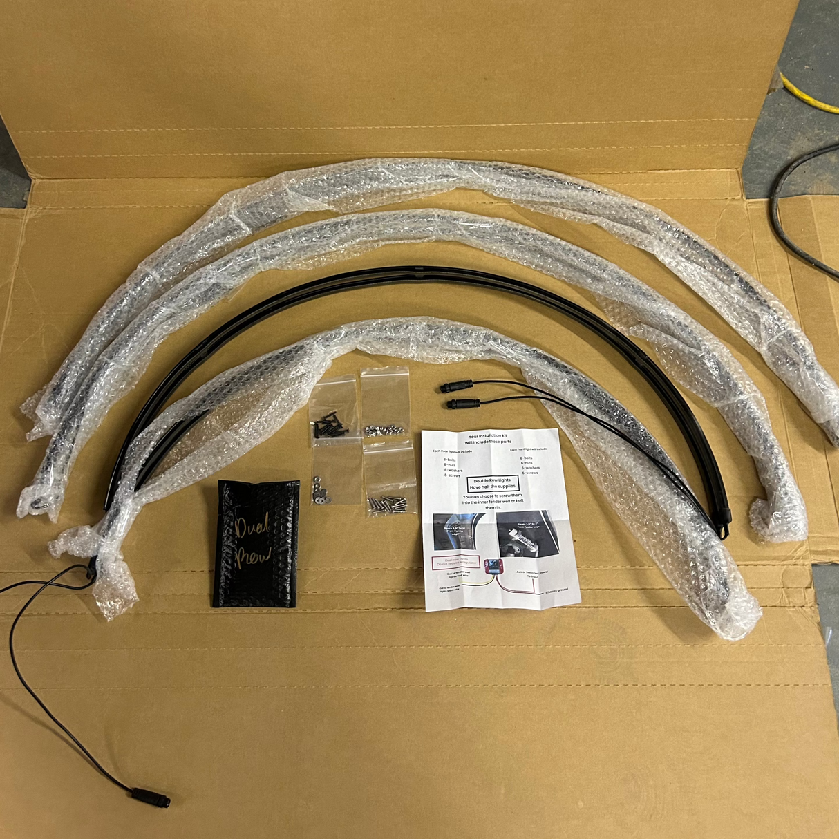 White or RGBW LED Fender Well Arch Lights Kit
