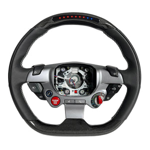 Ferrari 458 488 F12 Custom Carbon Fiber LED Steering Wheel - AutoLEDTech.com