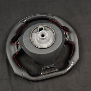 Ferrari 458 488 F12 Custom Carbon Fiber LED Steering Wheel - AutoLEDTech.com
