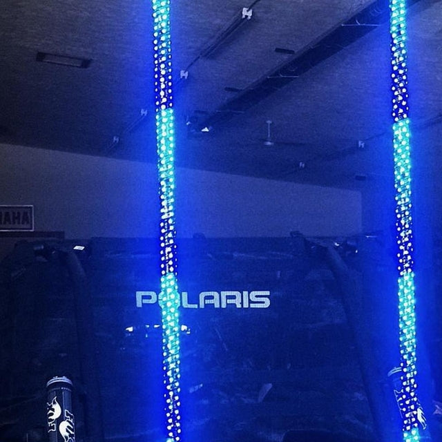 Flow Series Color-Chasing LED Flexible UTV Buggy Whip Lights - AutoLEDTech.com
