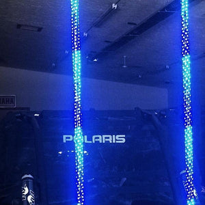 Flow Series Color-Chasing LED Flexible UTV Buggy Whip Lights - AutoLEDTech.com