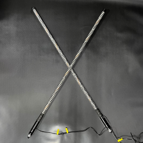 Flow Series Color-Chasing LED Flexible UTV Buggy Whip Lights - AutoLEDTech.com
